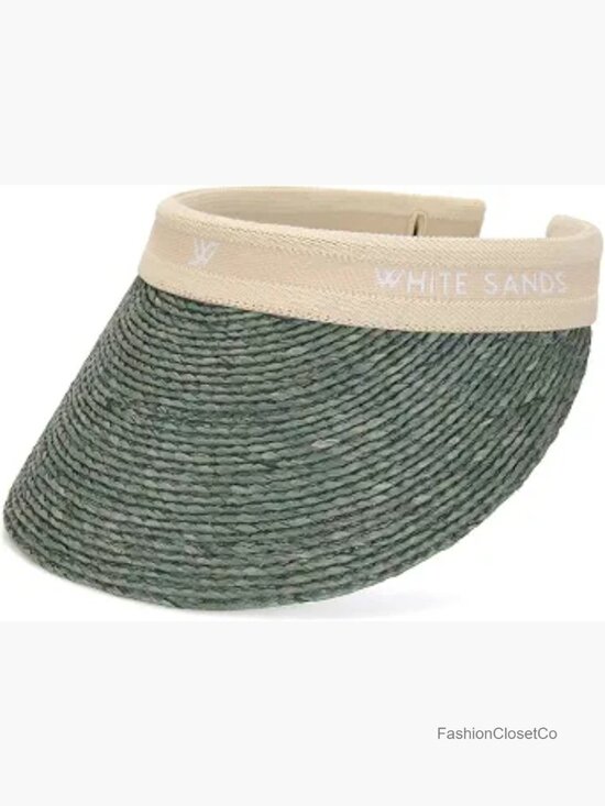 Raffia Sun Visor Hat with Detachable Frame for Travel, Golf, Hiking main image 6